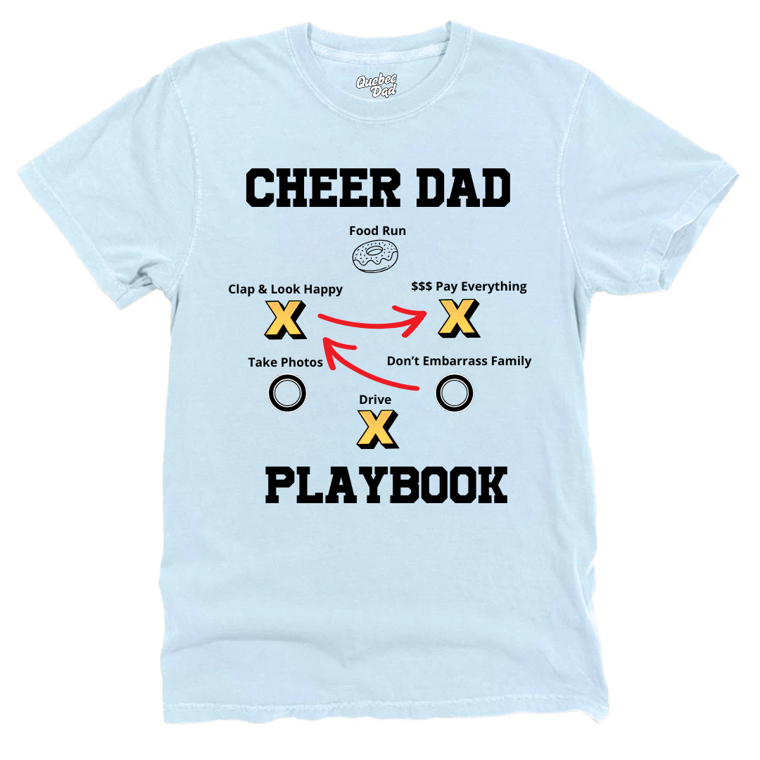 Cheer Dad Playbook T-shirt