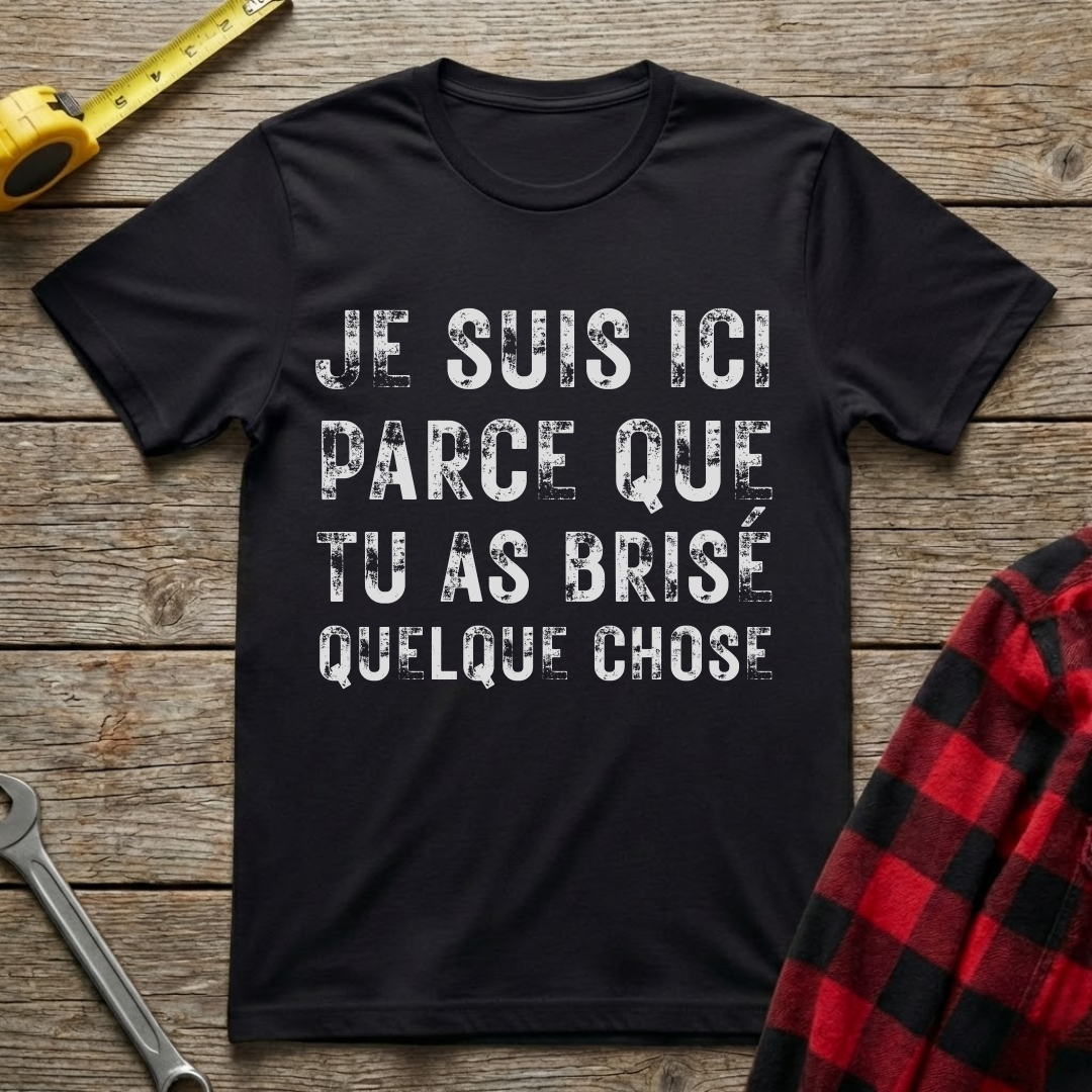 Tu as brisé quelque chose T-Shirt