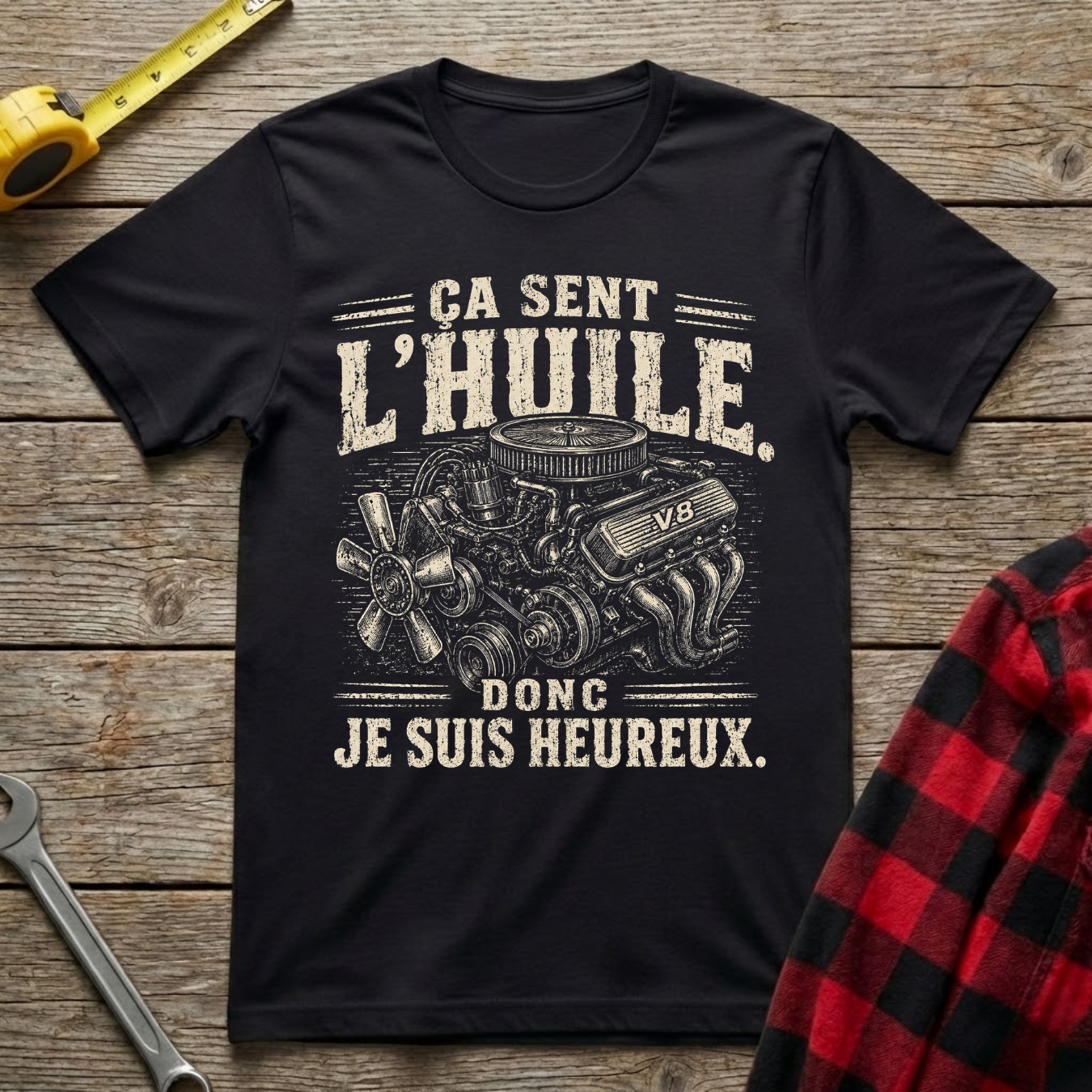 Ça sent l'huile T-Shirt