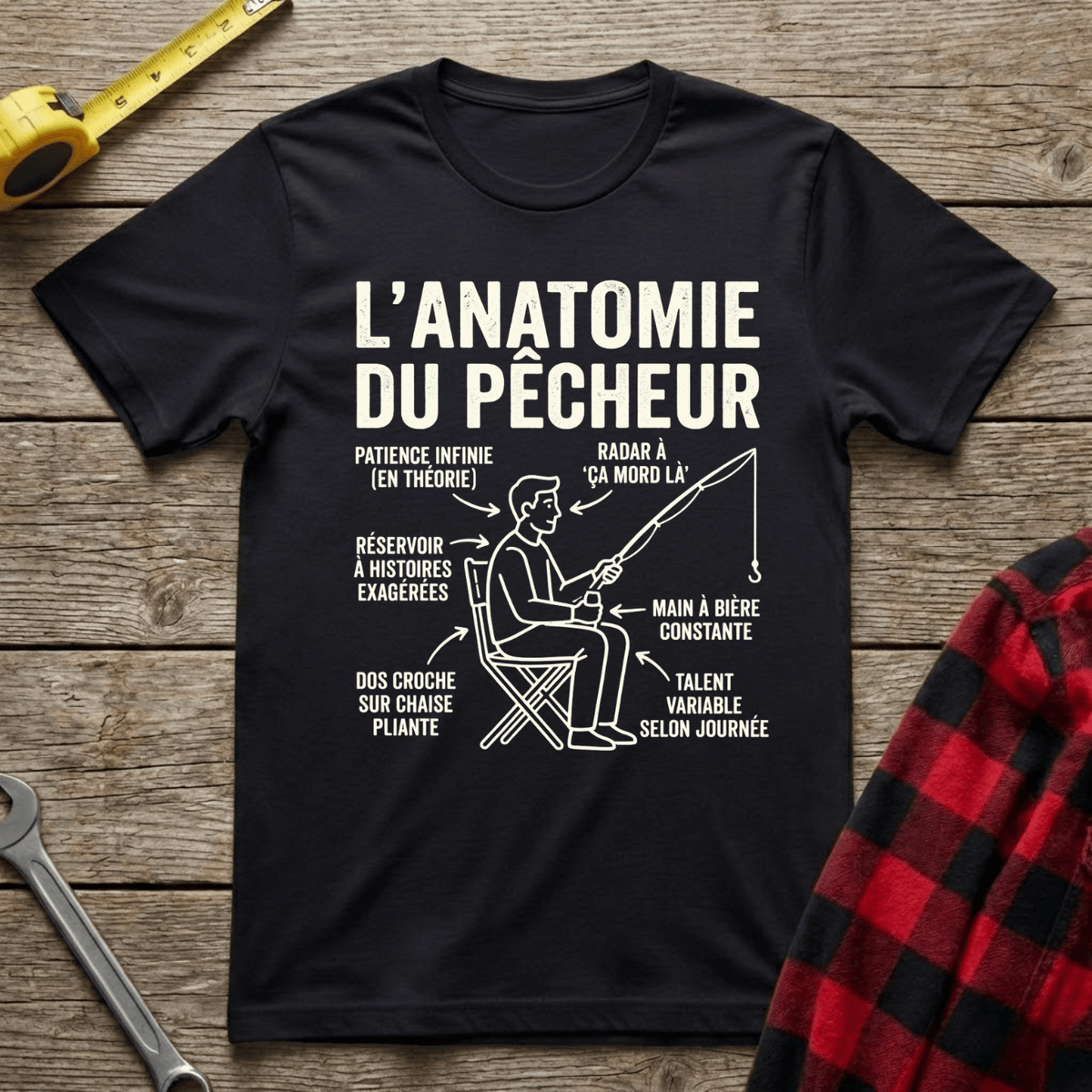 Anatomie du pêcheur T-Shirt