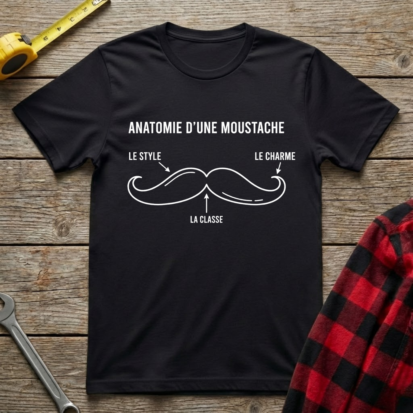 Anatomie d'une moustache T-Shirt