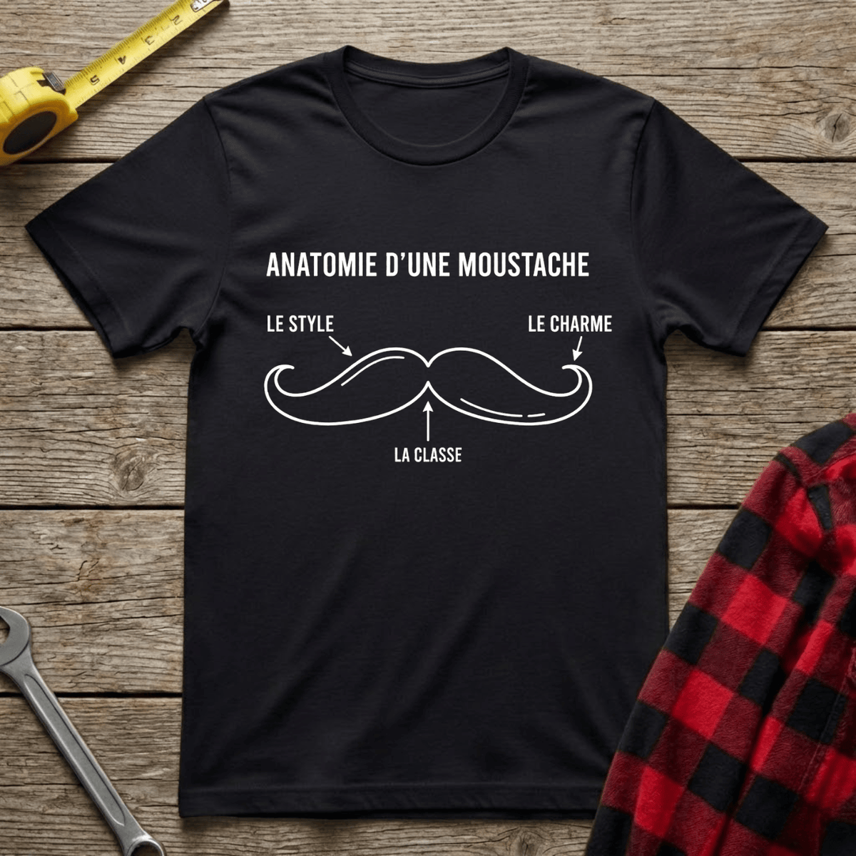 Anatomie d'une moustache T-Shirt