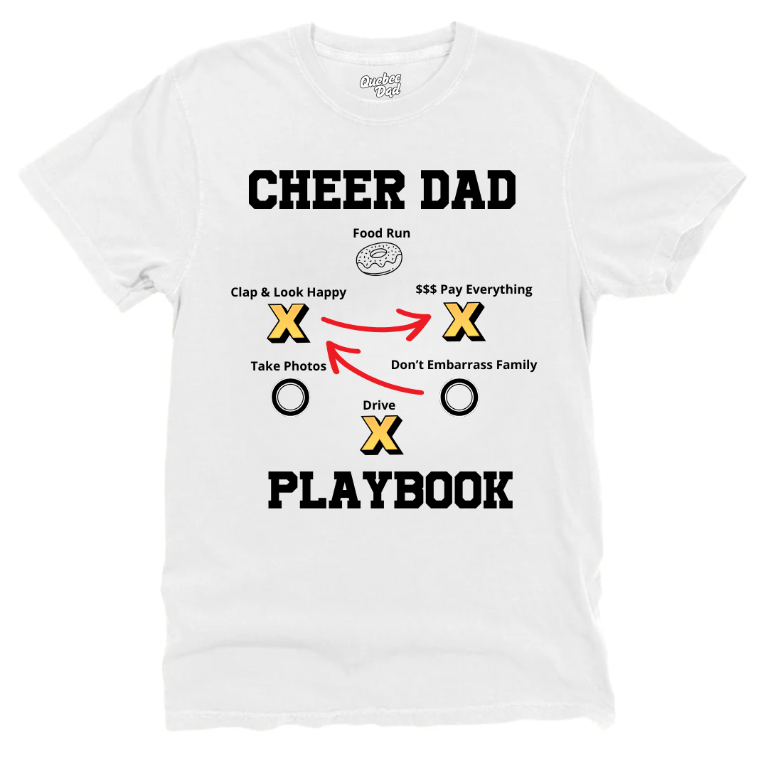 Cheer Dad Playbook T-shirt