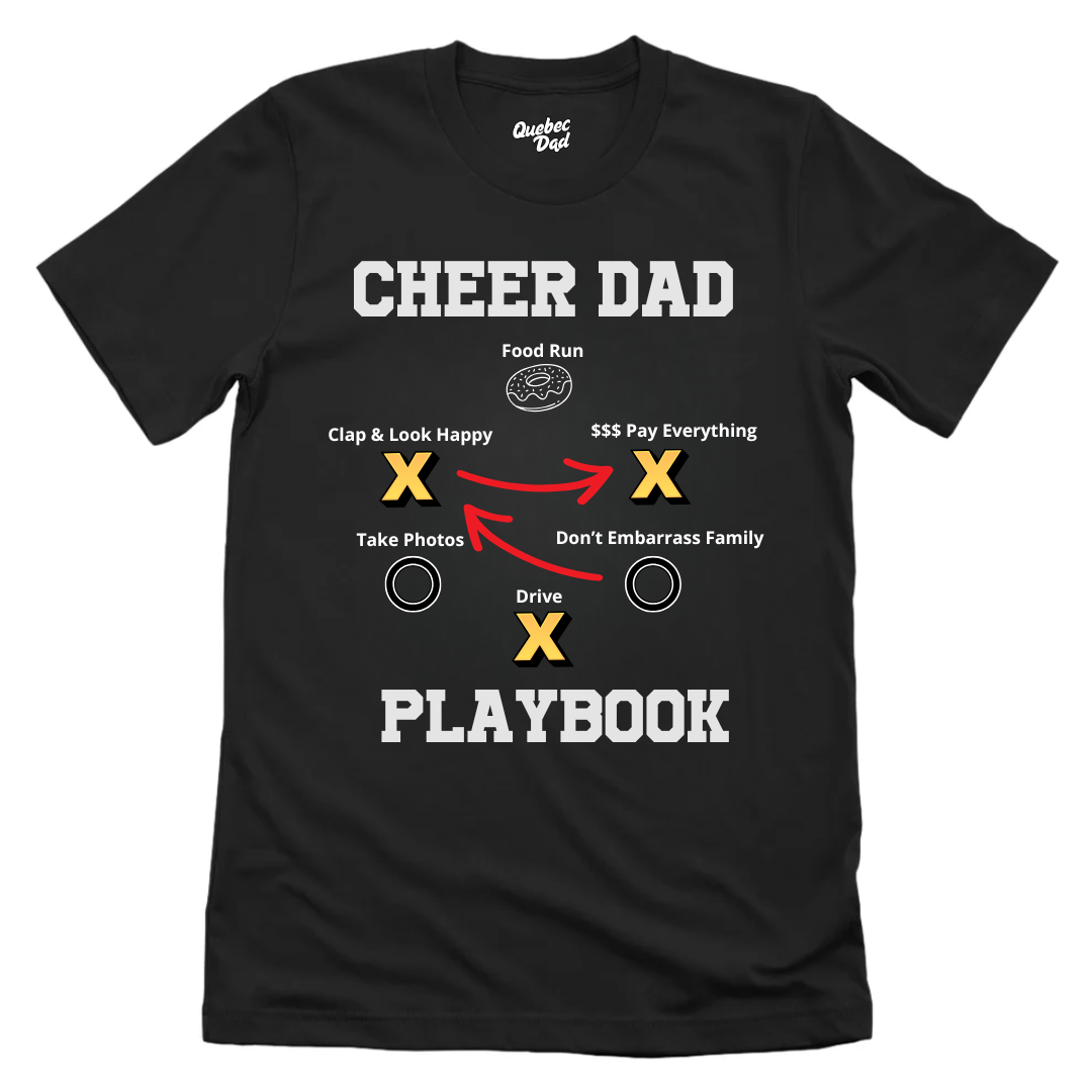 Cheer Dad Playbook T-shirt