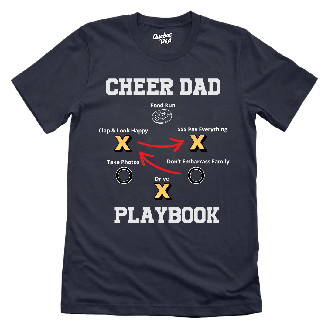 Cheer Dad Playbook T-shirt