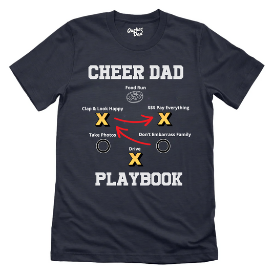 Cheer Dad Playbook T-shirt