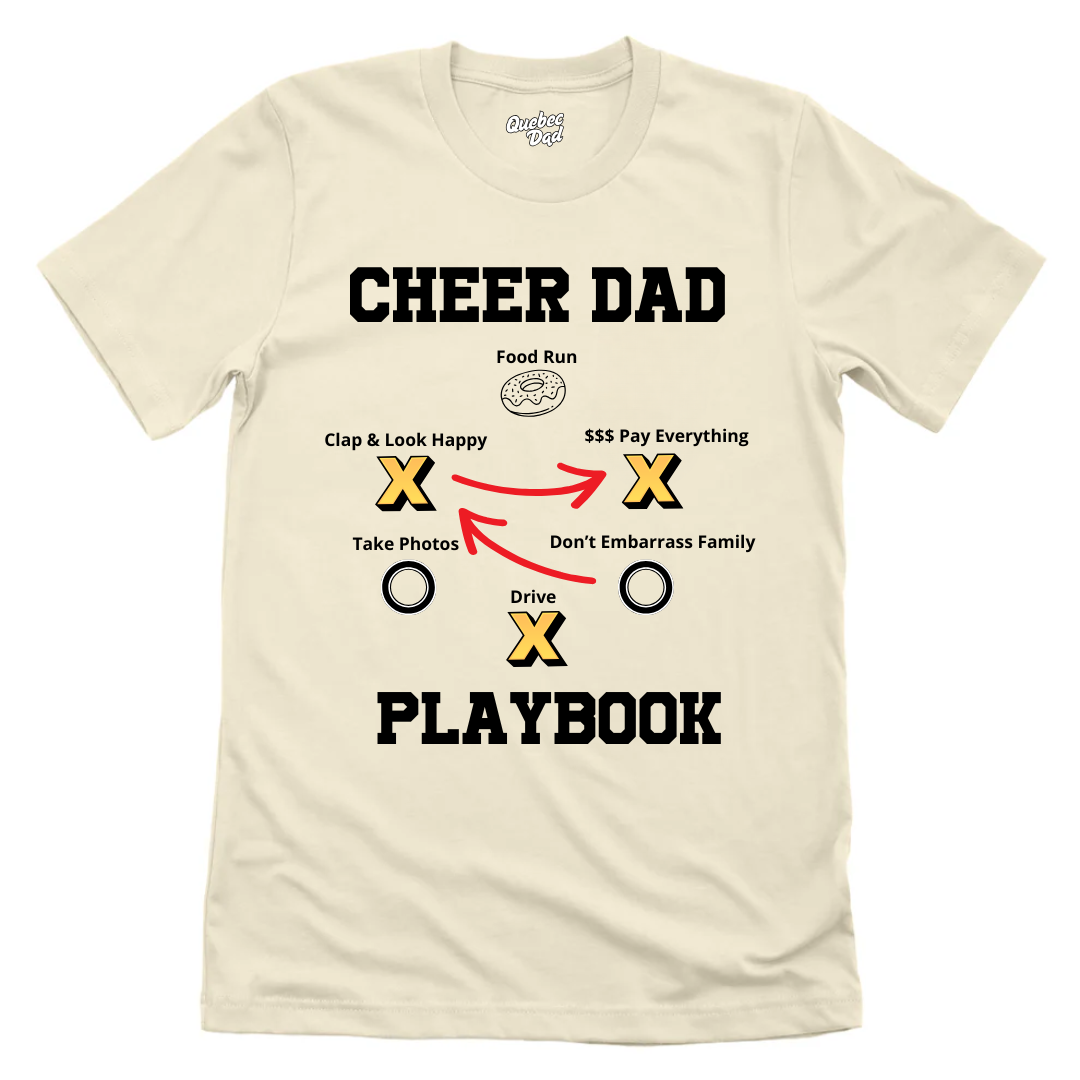 Cheer Dad Playbook T-shirt