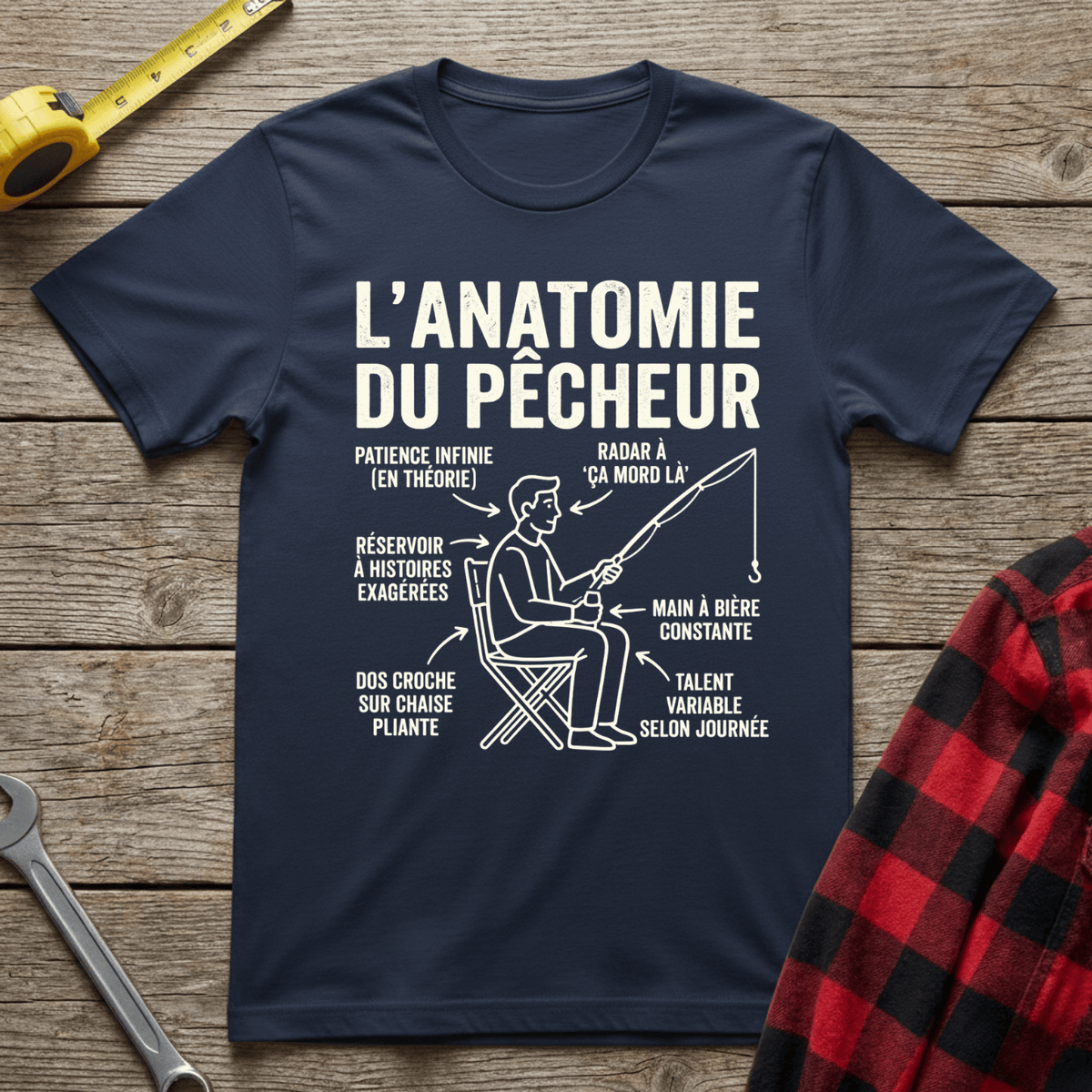 Anatomie du pêcheur T-Shirt
