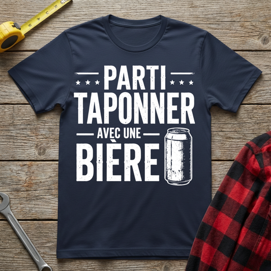 Parti Taponner Avec Une Bière T-Shirt