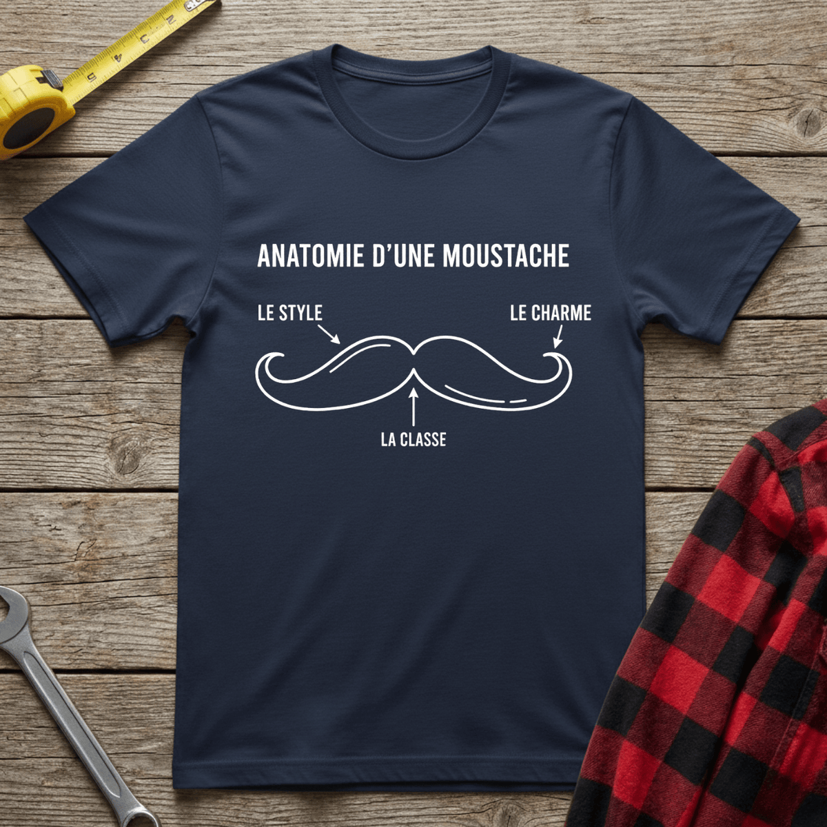 Anatomie d'une moustache T-Shirt