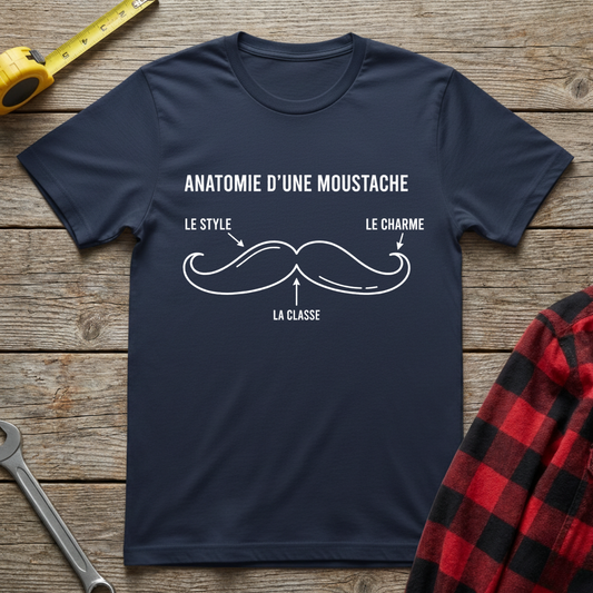 Anatomie d'une moustache T-Shirt