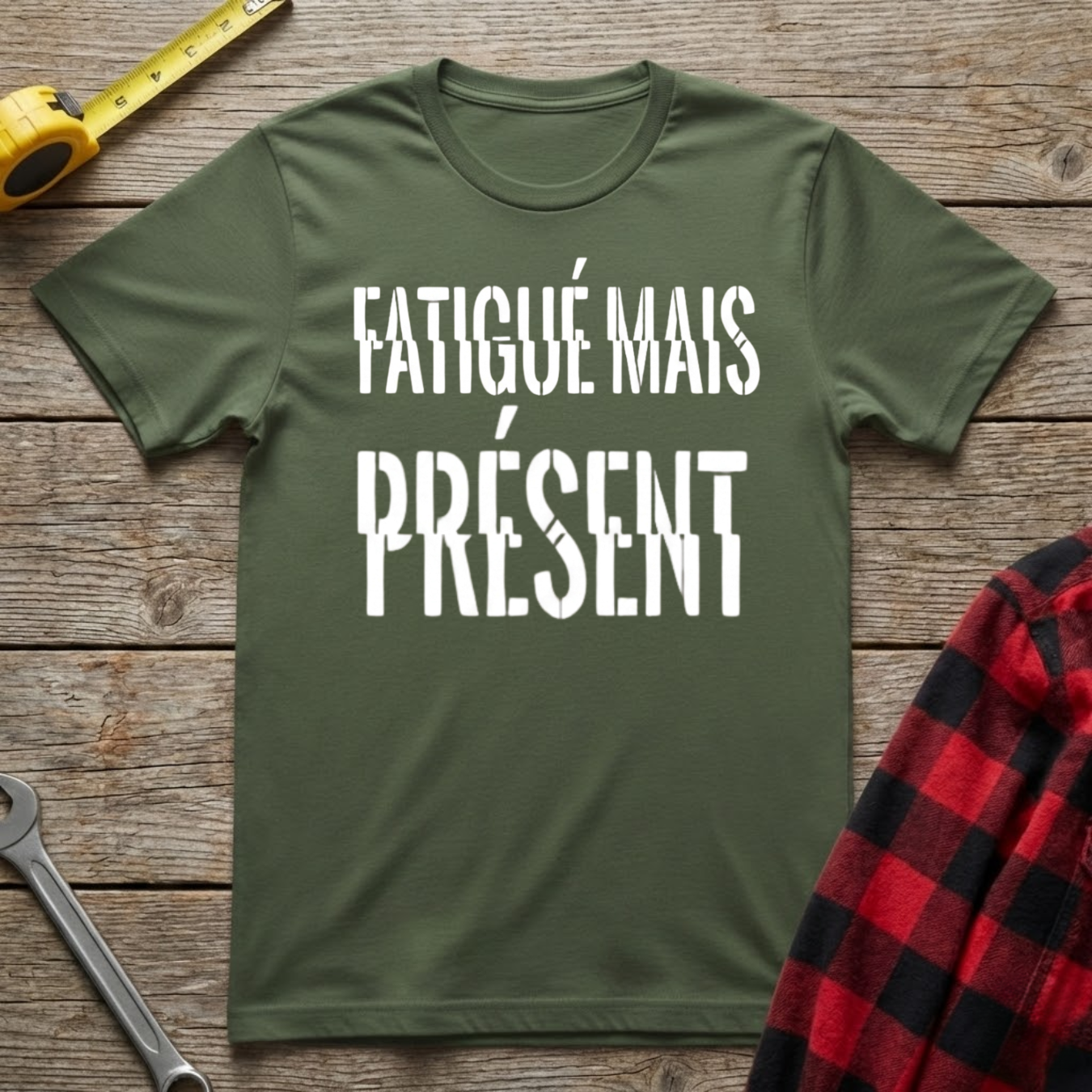 Fatigué mais Présent T-Shirt