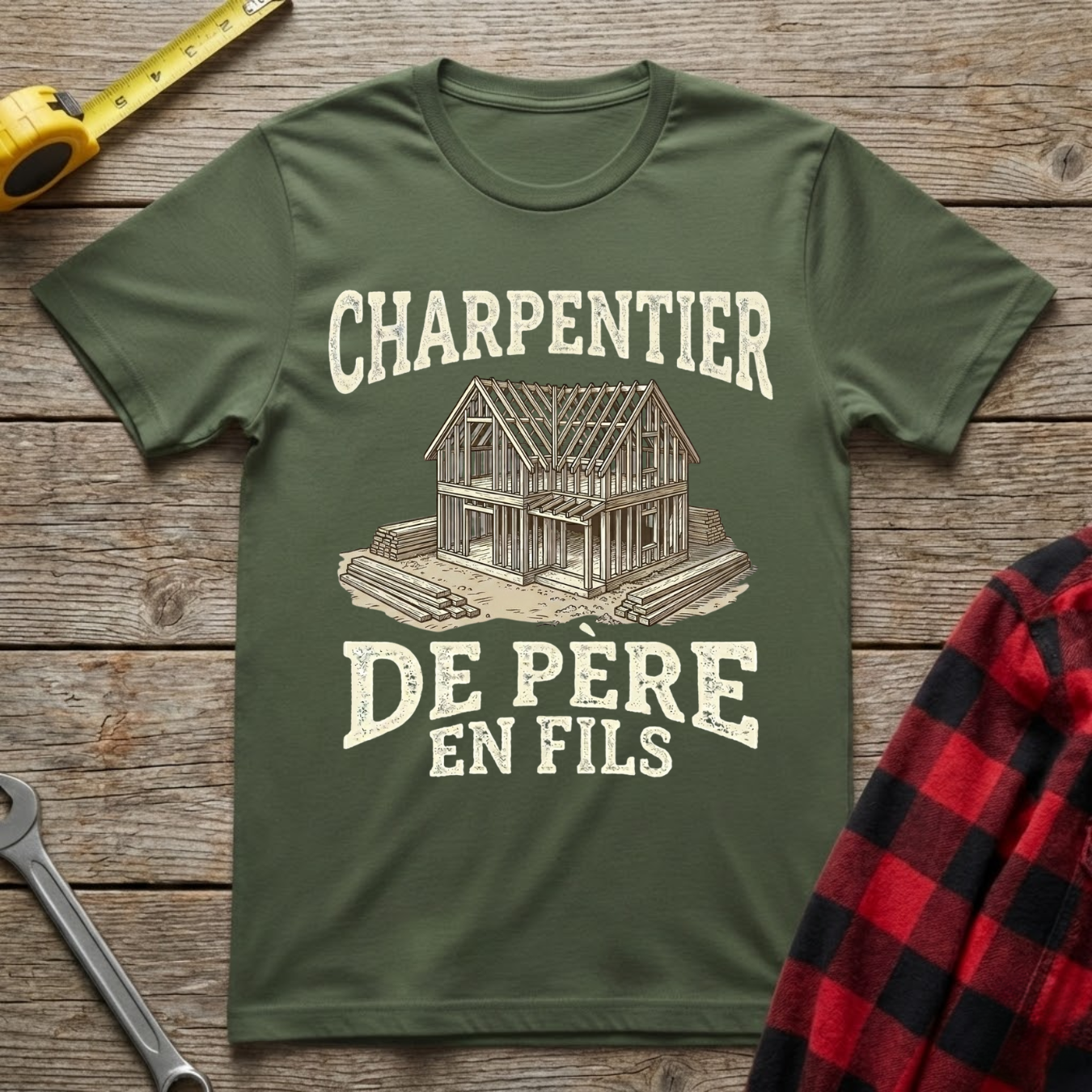 Charpentier de père en fils T-Shirt