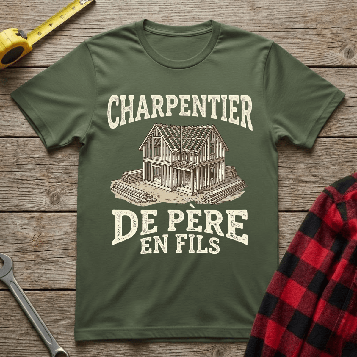 Charpentier de père en fils T-Shirt