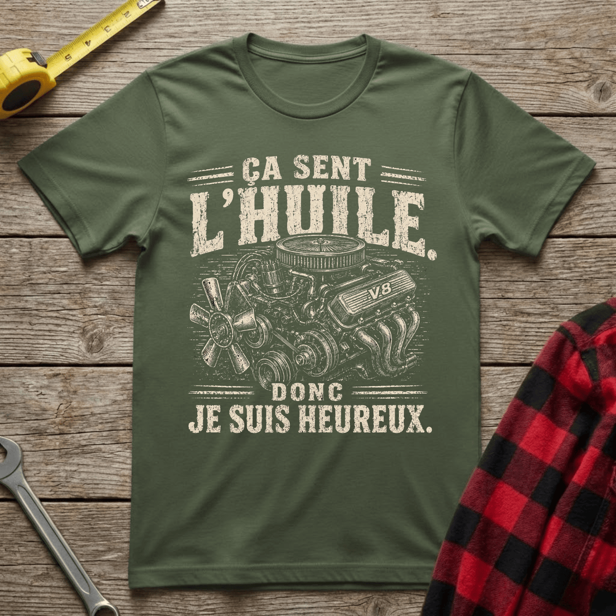 Ça sent l'huile T-Shirt