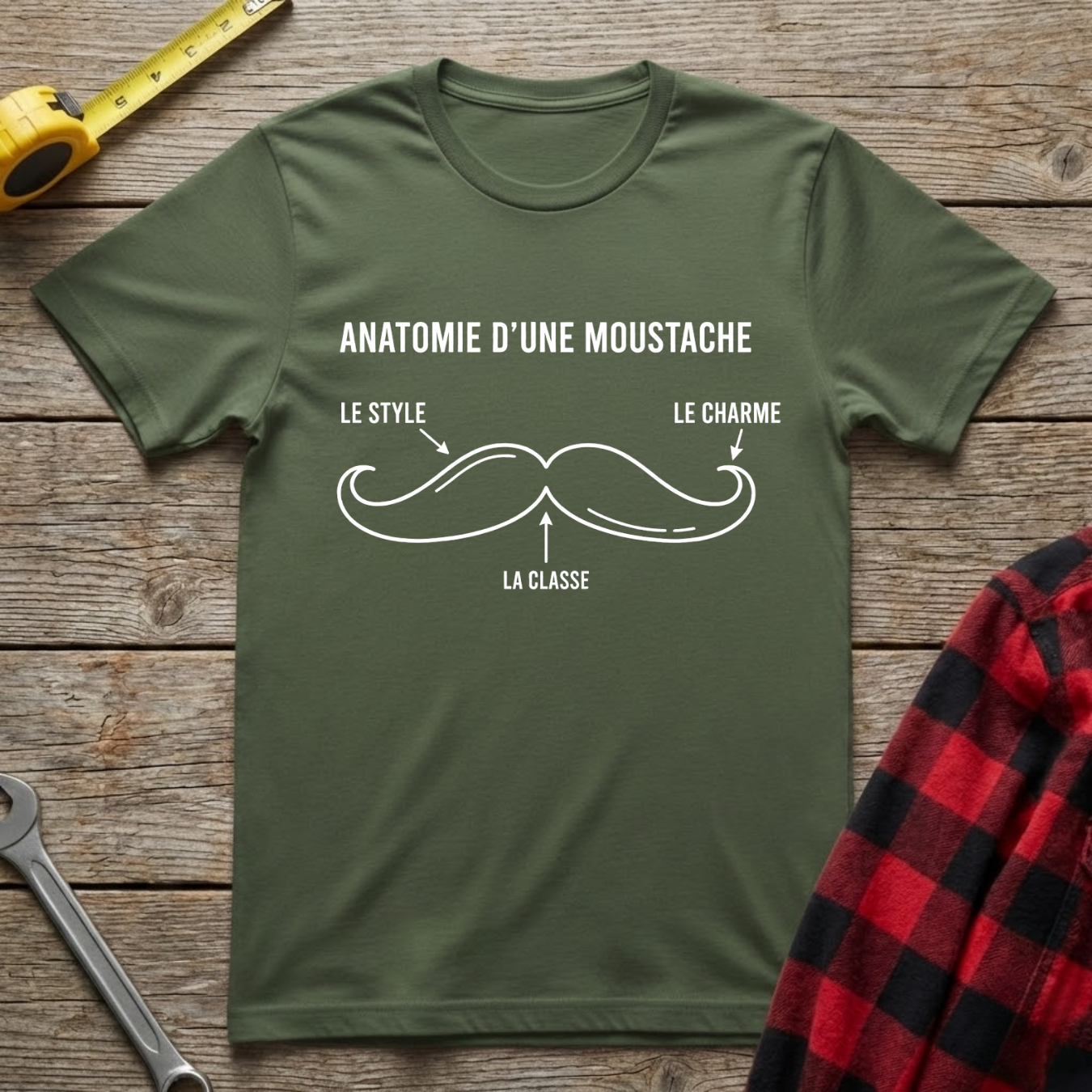 Anatomie d'une moustache T-Shirt