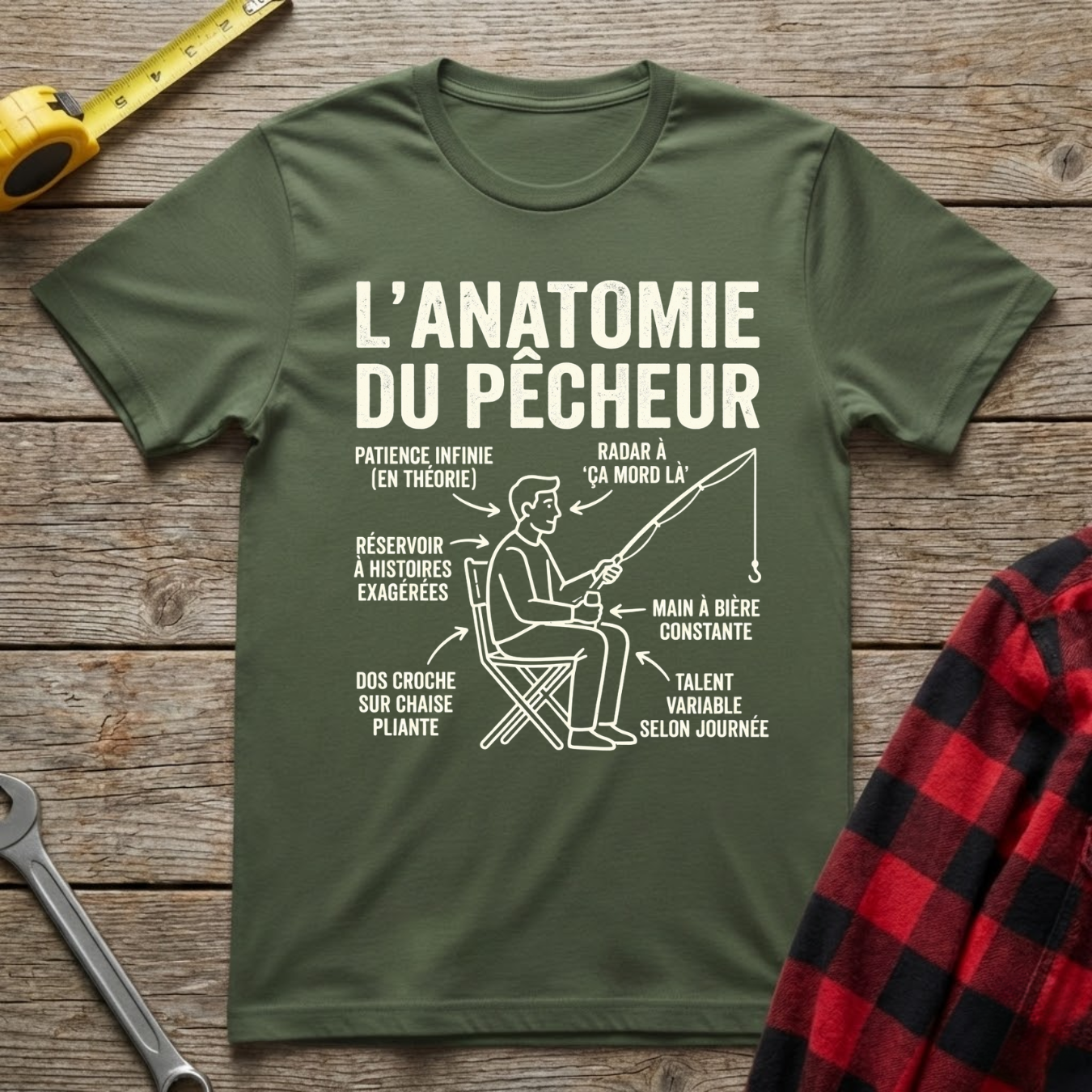 Anatomie du pêcheur T-Shirt
