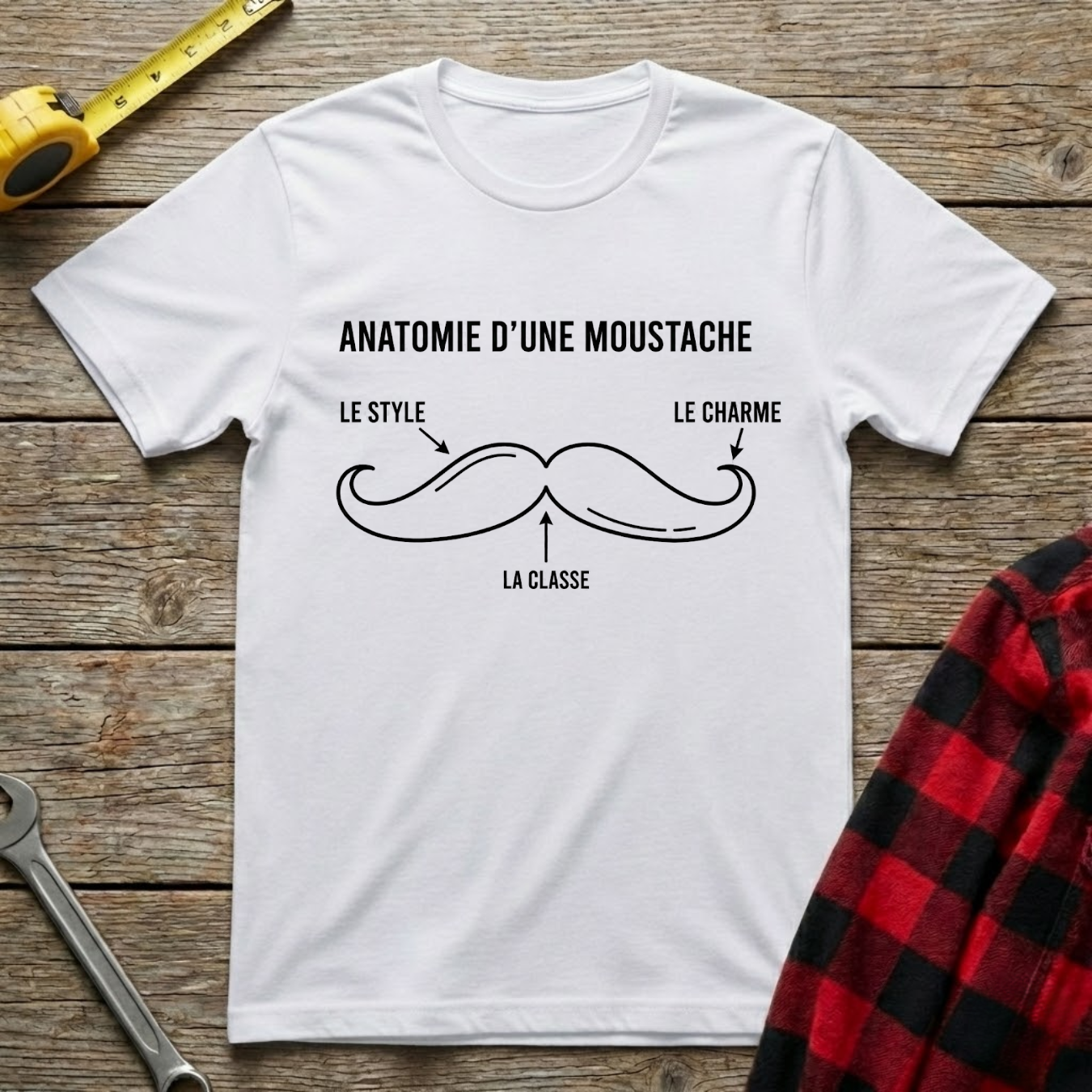 Anatomie d'une moustache T-Shirt
