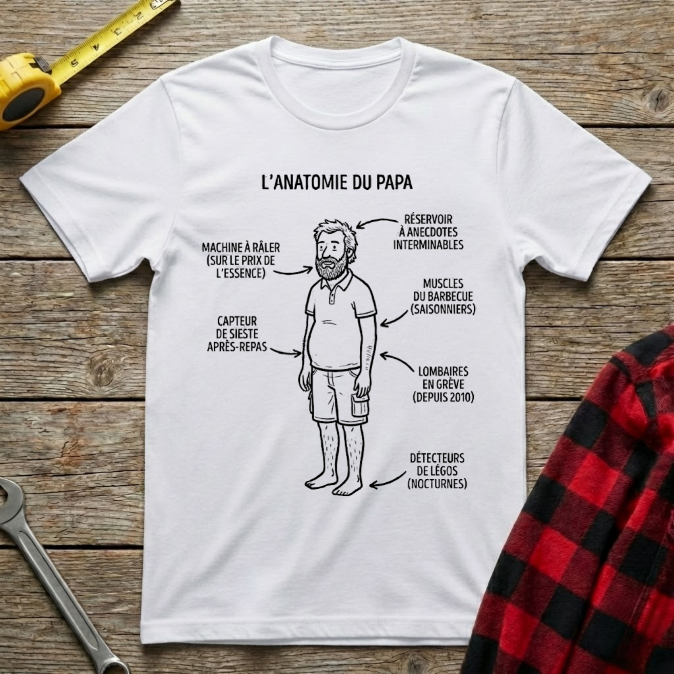 Anatomie du papa T-Shirt