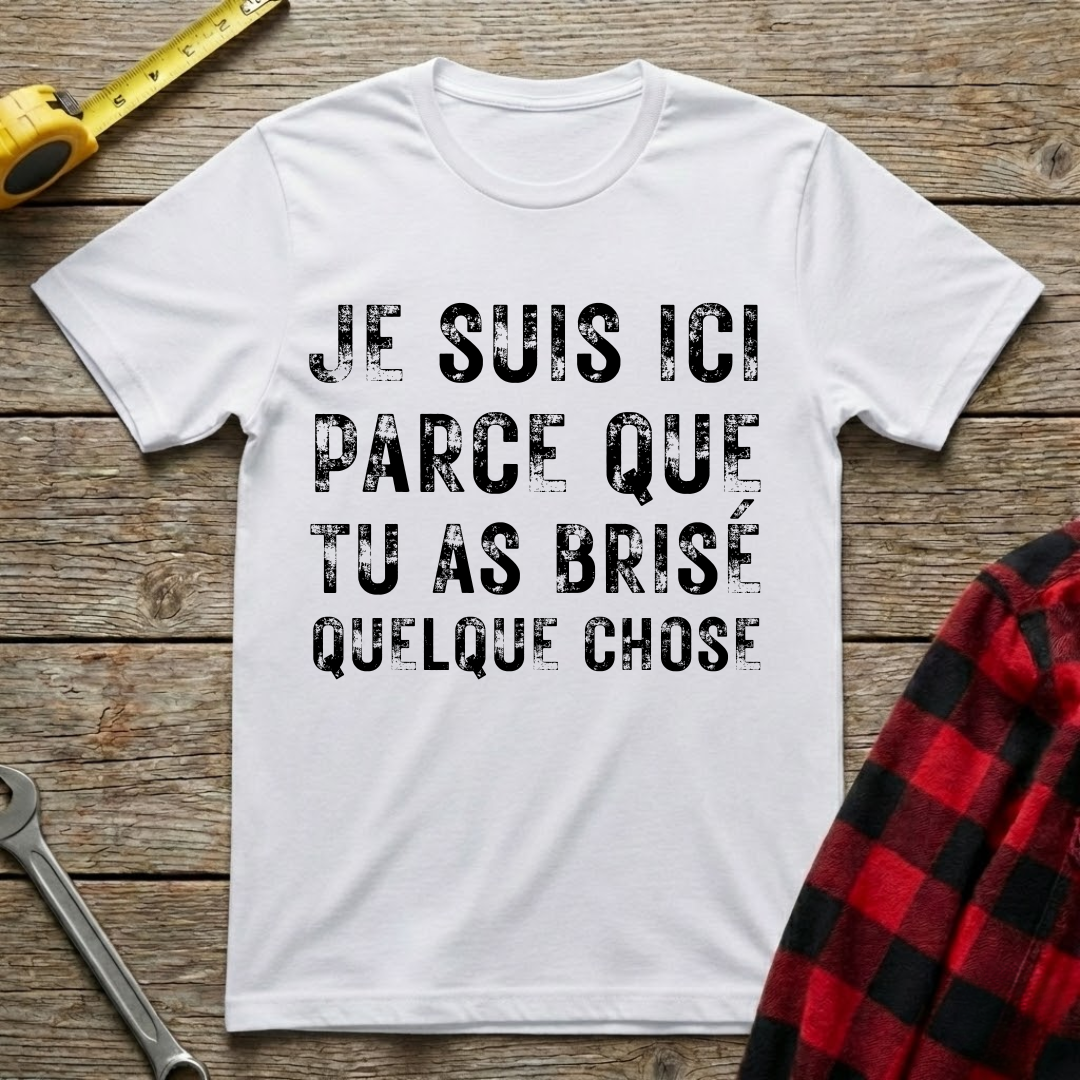 Tu as brisé quelque chose T-Shirt