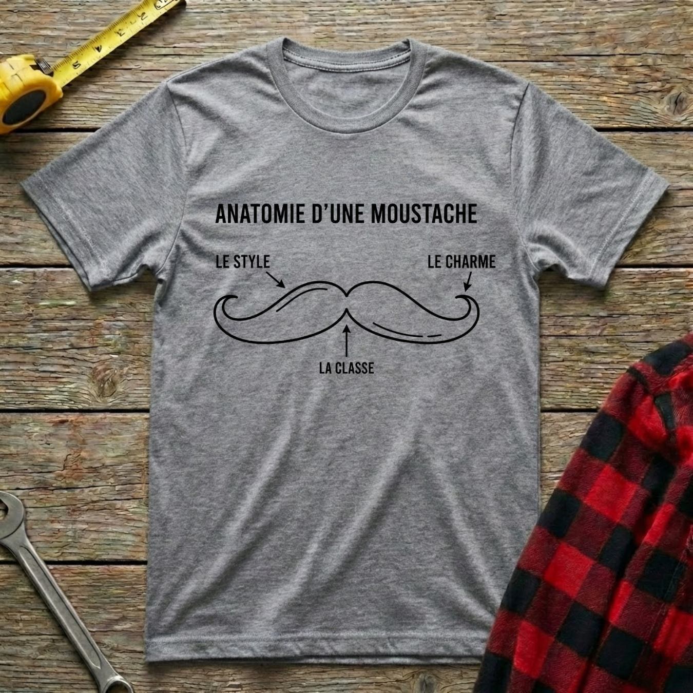Anatomie d'une moustache T-Shirt