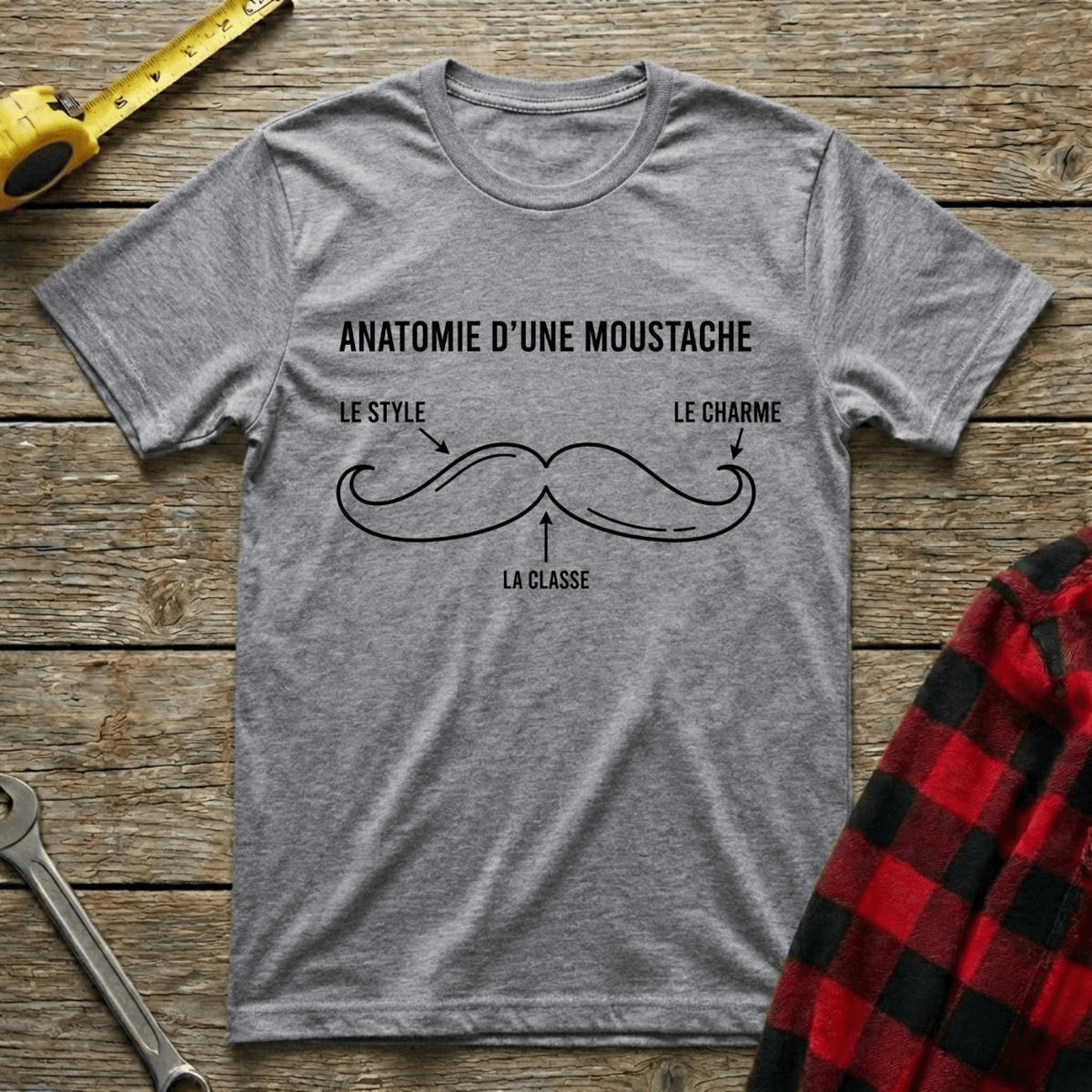 Anatomie d'une moustache T-Shirt