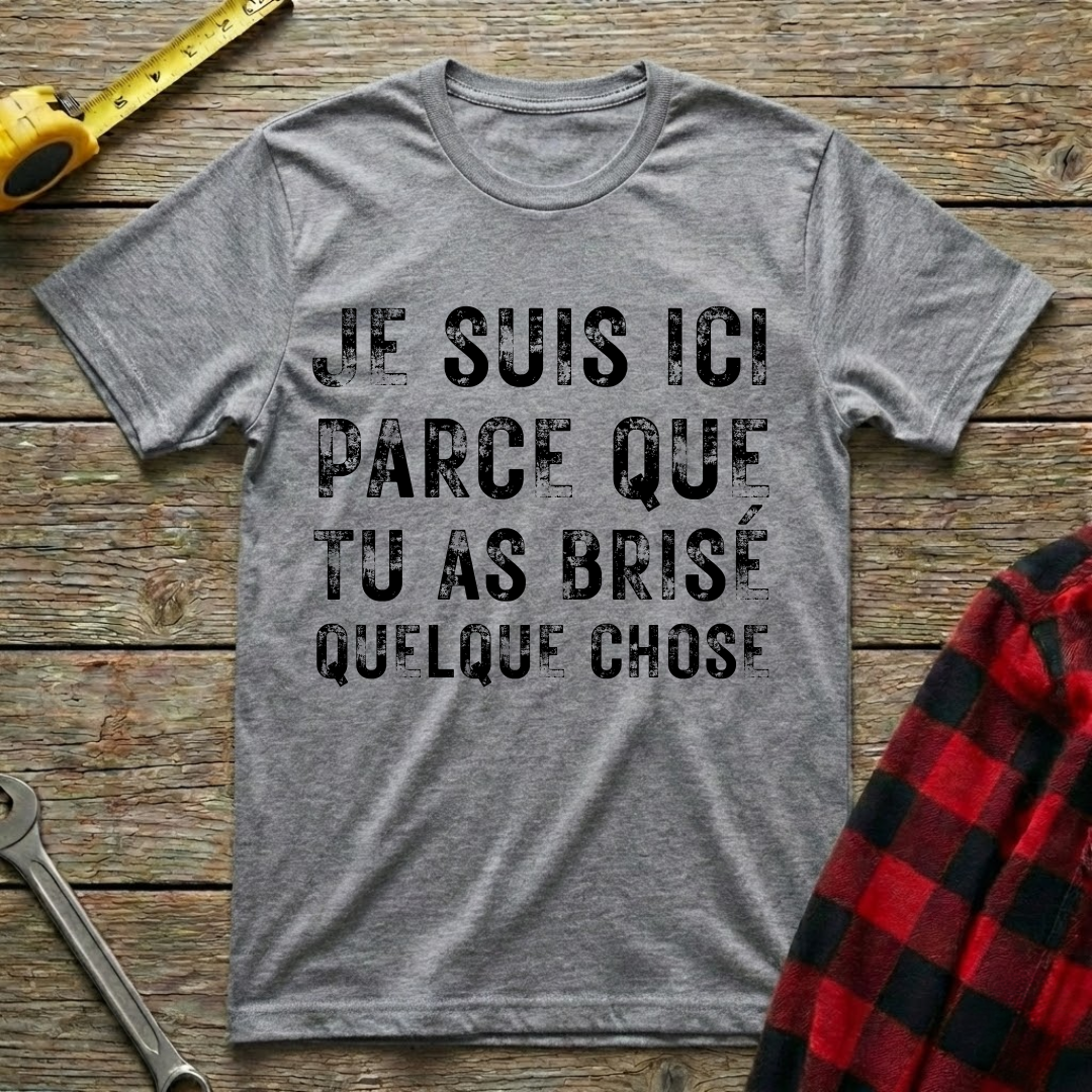 Tu as brisé quelque chose T-Shirt