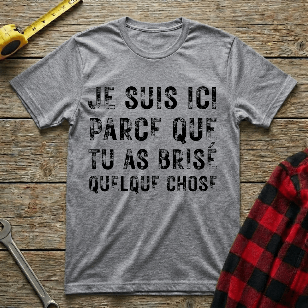 Tu as brisé quelque chose T-Shirt
